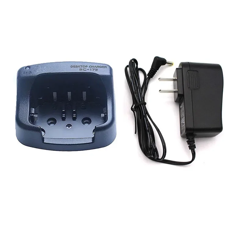 US/EU AC Plug BC-173 Battery Desk Dock Charger Adapter BC173 for ICOM IC-M33 M34 M36 etc Walkie Talkie for BP252 BP-252 battery
