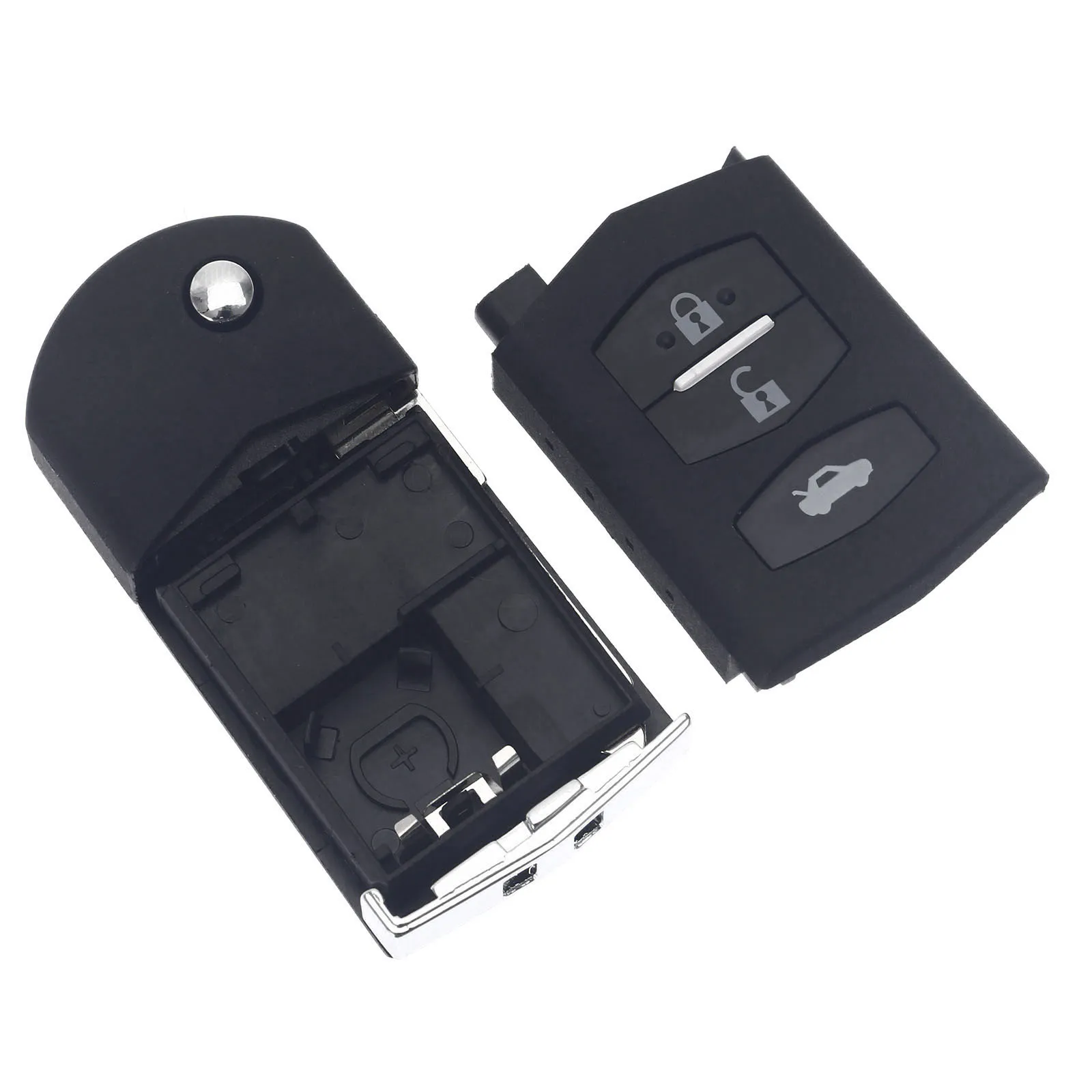 KEYECU Flip clé à distance pliante coque housse avec 2 3 4 boutons Fob pour  Mazda 3 5 6 M6 RX8 MX5 CX5 CX7 CX9 2005 2006 - 2015 - AliExpress