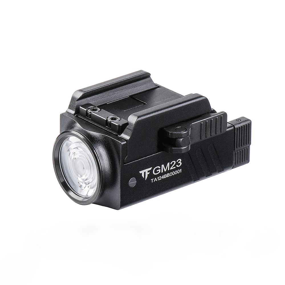 Trustfire GM23 Latarka Pistoletowa Taktyczna 800 Lumenów Montowana na Szynie Szybkie Odpinanie Ładowana przez USB Latarka Led do Glock 17 19