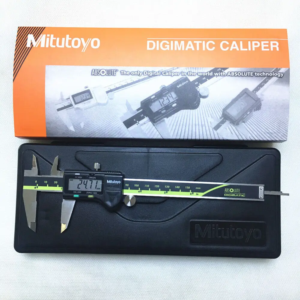 

Mitutoyo Digital Caliper 500-196-20 Digital Absolute .0005"/0.01MM Vernier Caliper 0-6" 150MM Measuring Tools Caliper Digital