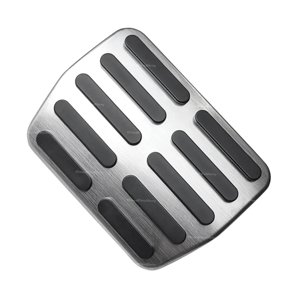 1K0723131 1K0-723-131 Aluminum Anti Slip Brake Pedal Cover Silver & Black For Golf 5 Golf 6 Skoda Yeti Plus CC Eos Beetle