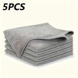 Set of Premium Microfiber Cleaning Towels - Super Absorbent, Soft, and Stain - Removing (5 Pcs)