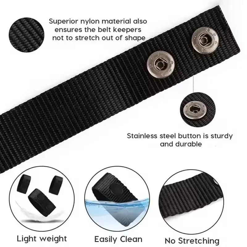 4pcs Multi Functional Tactical Double Nylon Buckle Portable Belt Accessory Equipment Outdoor Fixed Buckle Convenient Practical