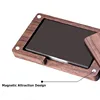 Wooden Business Card Holder Portable Magnetic Closure Business Card Case Walnut Wood ID Name Card Sleeve for Men Women Office 3