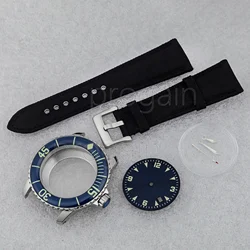 Green Luminous Hands Stainless Steel Waterproof Watch Case, 45mm (Choice-0106)