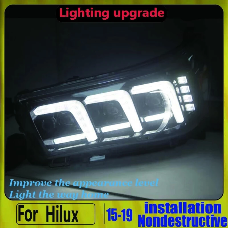 

LED Headlight For Toyota HILUX VIGO For Revo Head Lamp Front 2015-2019 Year