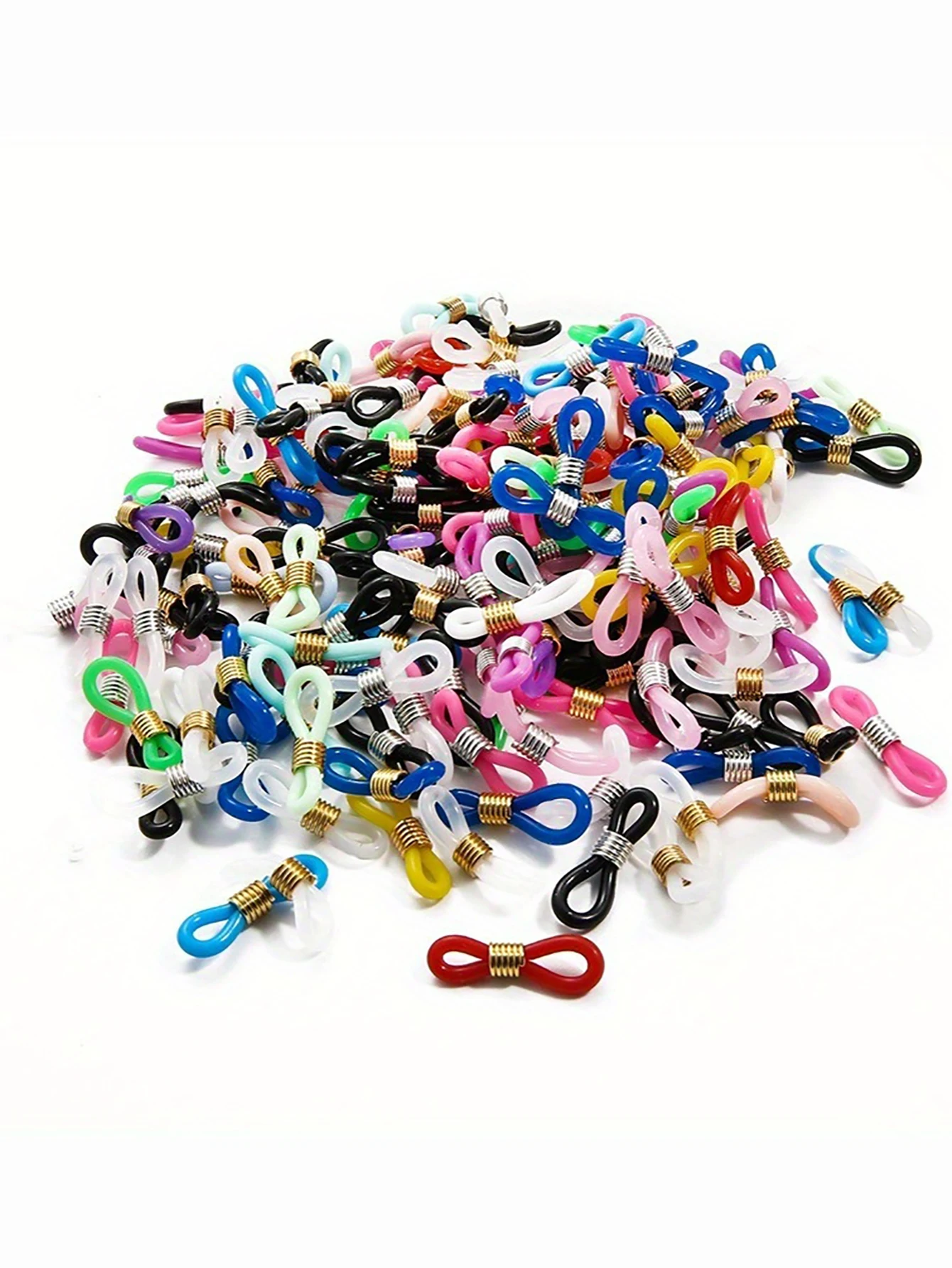 20 teile/satz Ohrringe Haken Anschlüsse Brillen Brillen Kette Gläser Retainer Enden Seil Sonnenbrille Kabel Halter Strap Retainer – Detail 4