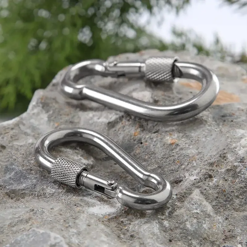 Description Picture 2 of itemM6/M8/M10 304 Stainless Steel Snap Hook with Screw Connecting Link Button Safety Hook Buckle Chain Connector Hasp