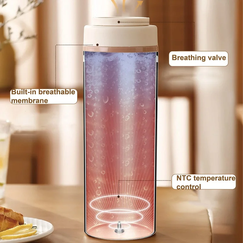 110V Smart Electric Kettle Portable Tea Coffee Thermos Cup Outdoor With Temperature Regulating Kettle Office Electric Cup 550ml 5