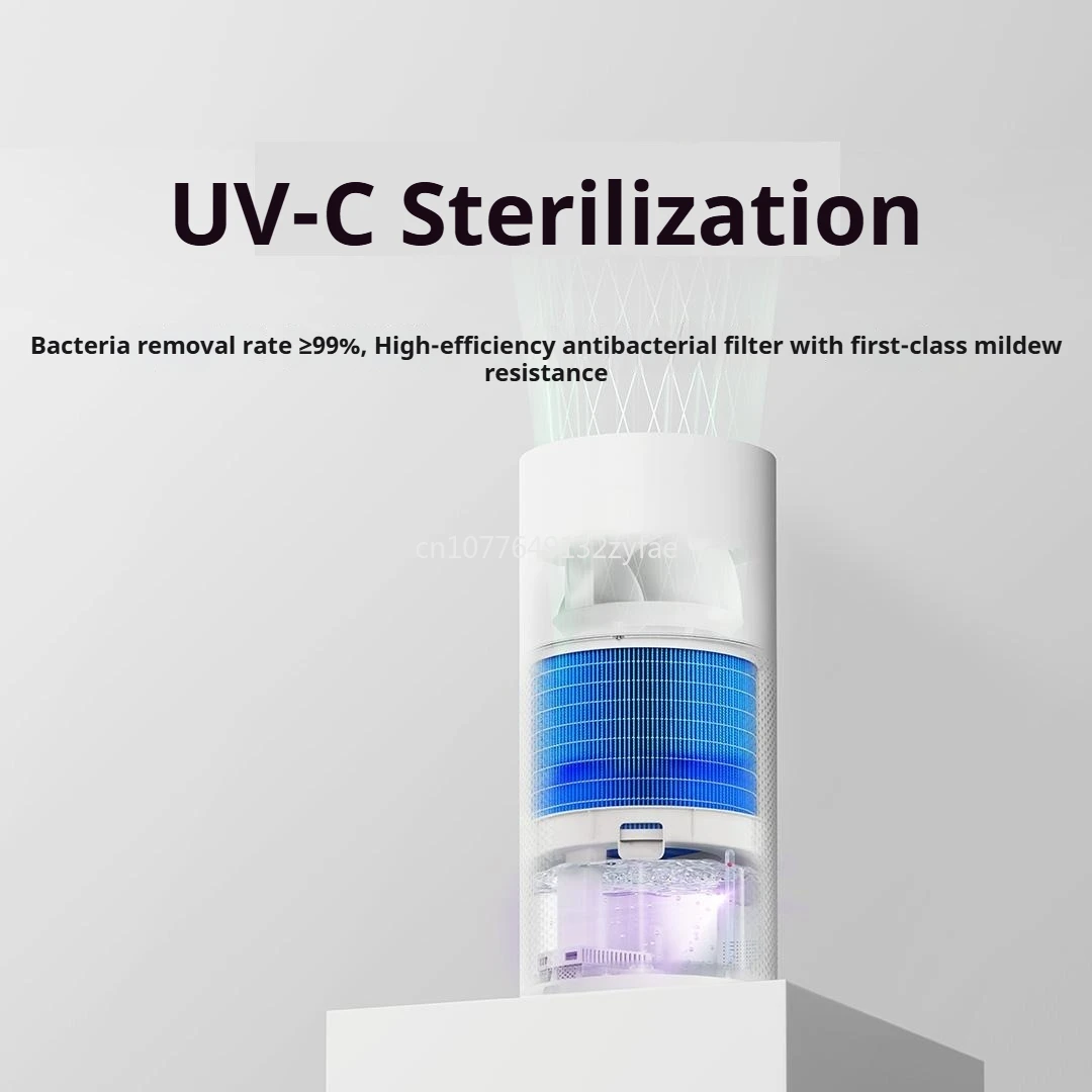 미지아 무미스트 가습기 3 [1200] UV-C 살균 보호 LED 디지털 디스플레이 가습기 상부급수 바퀴형 가정용