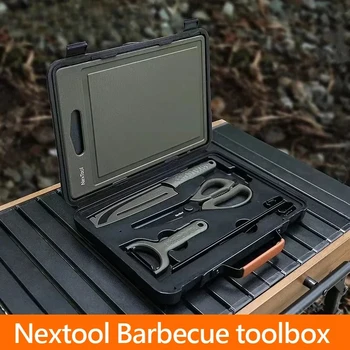 Nuovo Set di Utensili Portatili per Barbecue 2026, Kit da Campeggio con Tagliere e Forbici, Set Multifunzionale per Cucina da Picnic all'Aperto