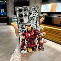 Iron Spider Man Captain America Protective Phone Back Cover - Galaxy S20 FE (DSSIL 04)