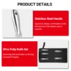 Putty Knife Set 1.5/2/3/4/5/6/8 inch Scraper Spackle Knife Paint Scraper Polished All-Stainless Steel Scraper Tool For Repairing 5
