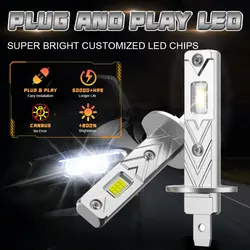 Enhanced LED Headlight Bulbs - CANBUS, Mini, Wireless, Fanless, Plug & Play, 6000K, 12V (Plug And Play)