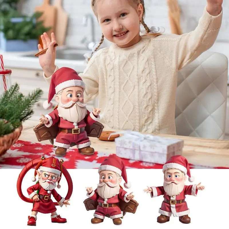 

Счастливого Рождества Санта Клаус украшения елка подвесные игрушки Рождественская елка украшение Санта Клаус Рождественская фигурка для окна