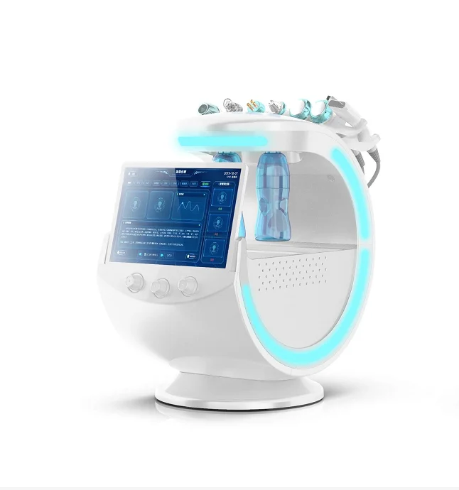 

Ice Blue Magic Mirror Skin Analyzer Oxygene Hydrafacial Machine Professional Ultrasound Skin Care Cryotherapy Microdermabrasion