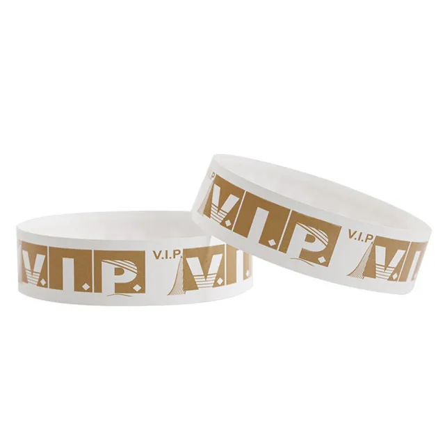 Wristco Holographic Gold VIP Plastic Wristbands - 100 Count for sale online  | eBay