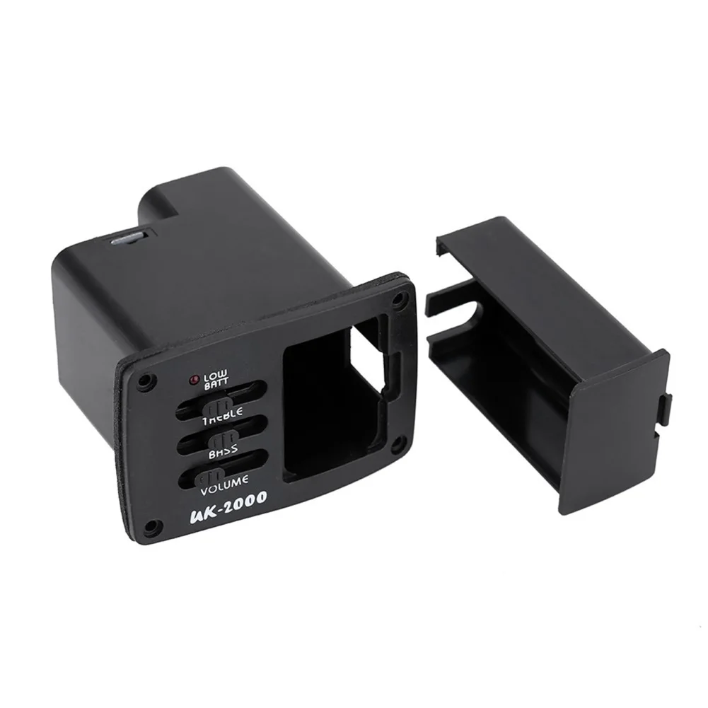 Guitar Tuner Acoustic Piezo Pick Pickup Musical Instrument Accessories 3 Band Piezo Pickup Volume Control Dropship
