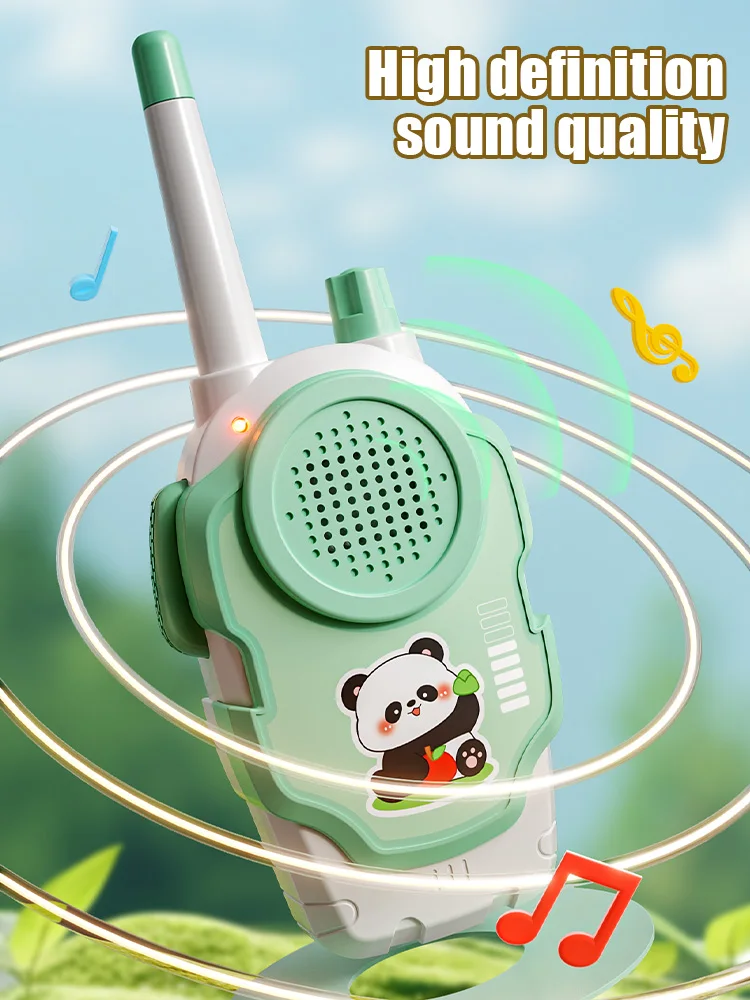 2Pcs Wallkie Talkie Toy 1500M Long-range Communication Children Radio Mobile  Phone Speaker Talking Toys For Kids Birthday Gift 3