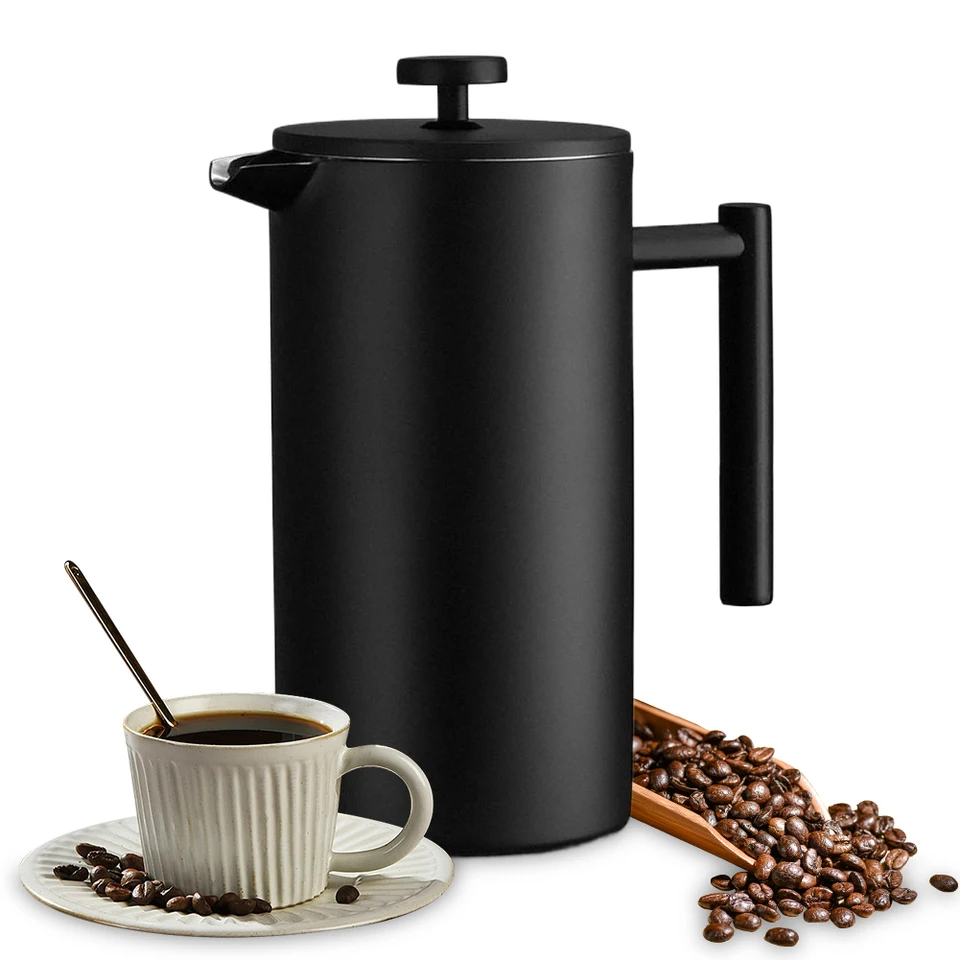 Stainless Steel Double Wall Insulated Coffee Press