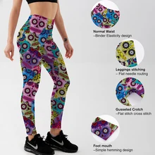 

Sportswear High Waist Women Fitness Workout Fashion Leggings New Pattern Digital Printing Push Up Women Elastic Force Legging