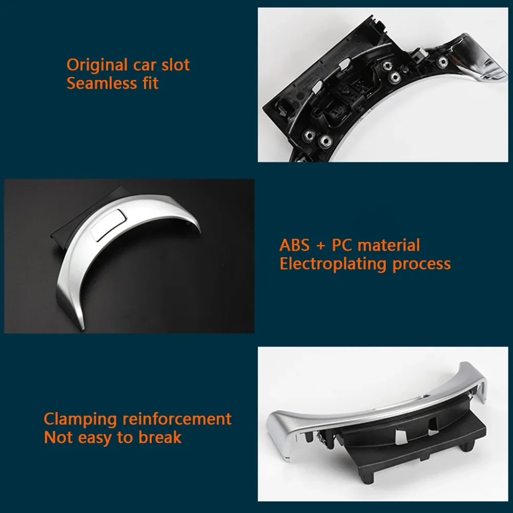 Chrome Center Console Armrest Switch Button Trim Cover for Mercedes Benz C GLC Class W205 W253 2015-2020 Auto Accessories