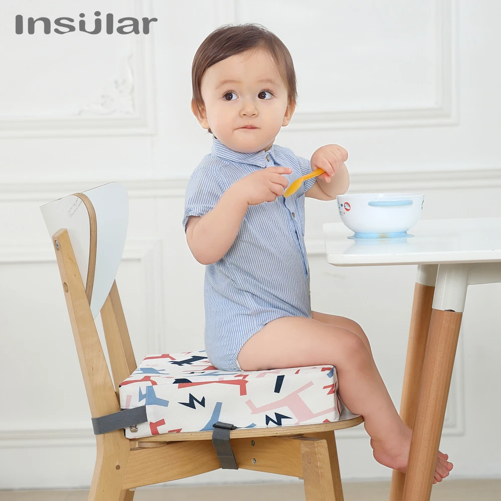 Children's Booster Seat Cushion - Adjustable, Removable, and Safe High Chair Pad