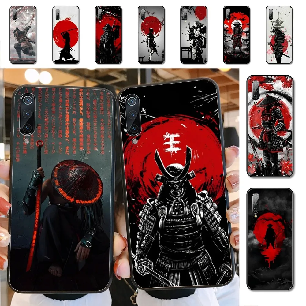 

Landscape ink Painting Japan Samurai Art Case For Xiaomi Mi 5X 8 9 10 11 12 lite pro 10T PocoX3pro PocoM3 Note 10 pro lite