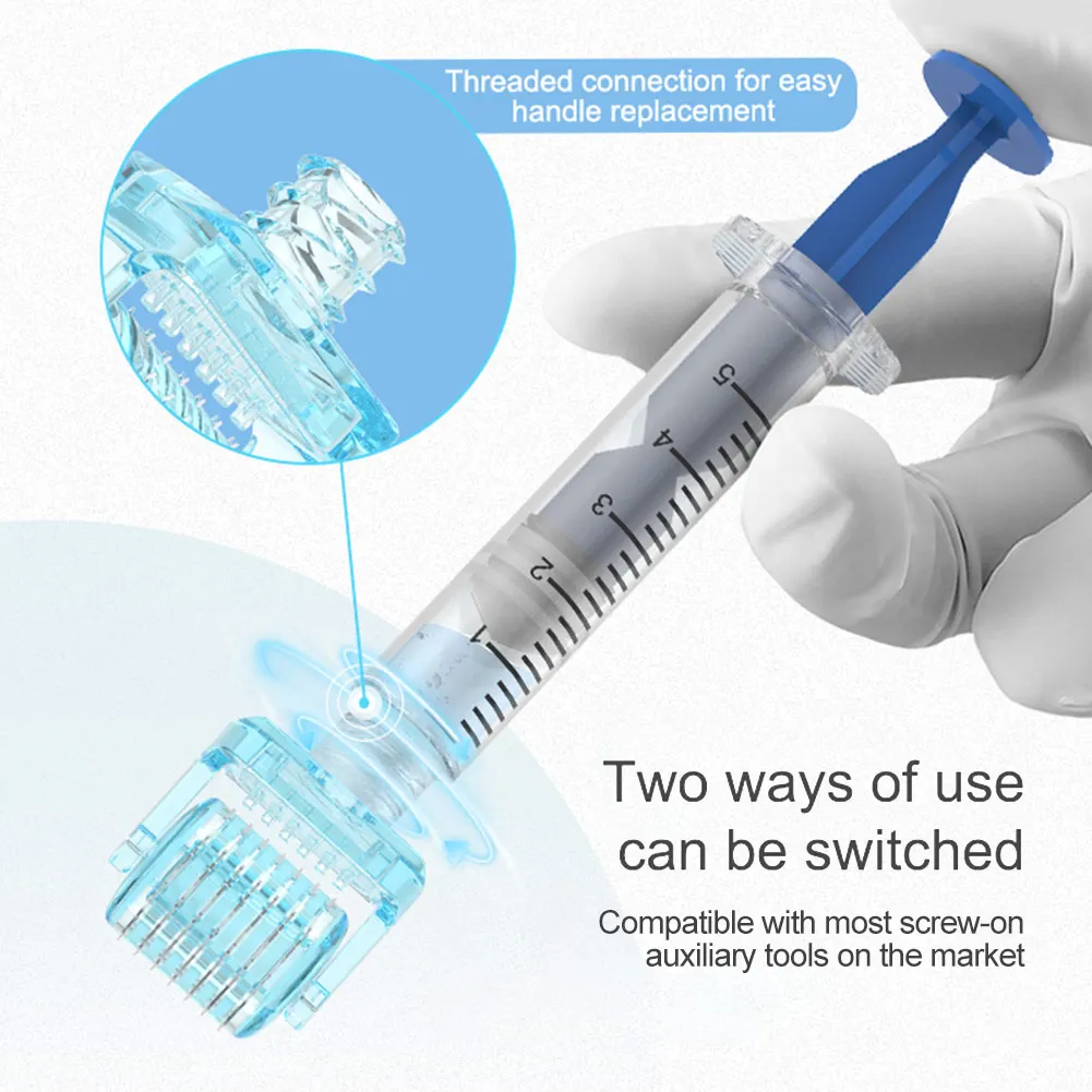 3in1 Derma Roller Stamp 3in1 S1 Derma Roller Stamp Microneedle Dermastamp 49pin 64pin 112pin Replace Head Cartridge Tips Needle Dermaroller Beauty Skin