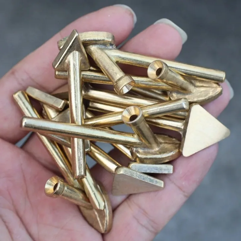 Soldering Iron Tips Set Copper Car Repair Triangular Smoothing Head Welding Tips Iron Plastic Welder-Replacement Tips Tools