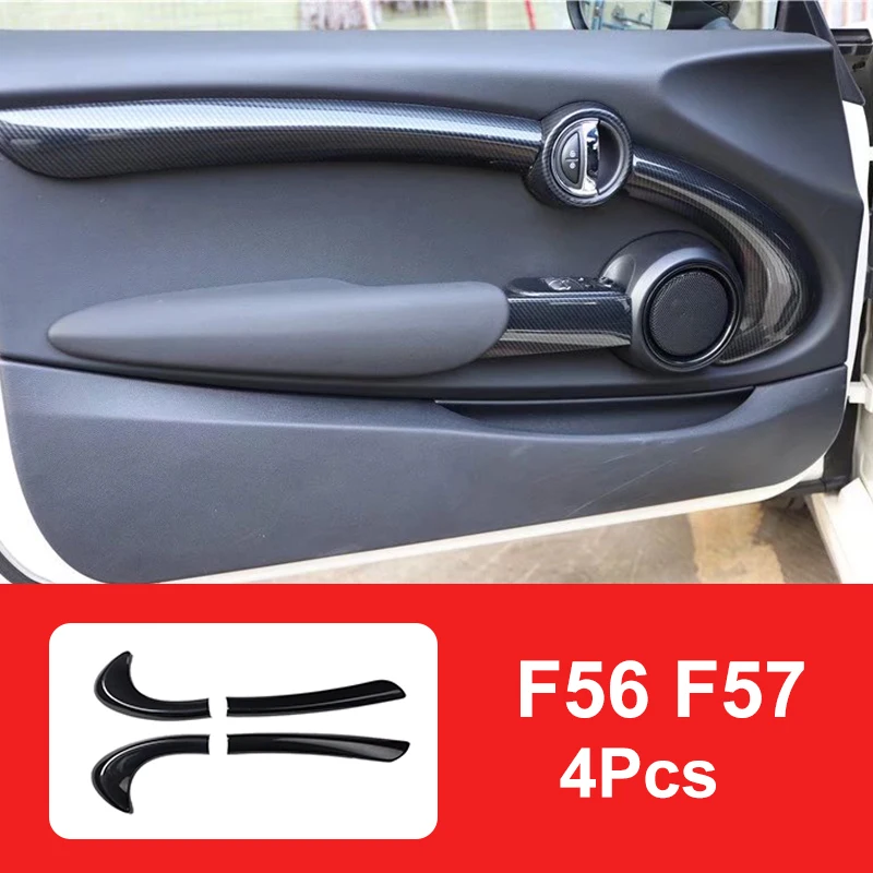 AU05-Auto Türgriff Abdeckung Trim für BMW MINI Cooper 3DR F56 Carbon Faser  Stil Innen - AliExpress