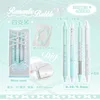 Planwith Kawaii 4Pcs/Set Gel Pen Stationery Student Supplies Solid Color RosyPosy Ballet Series 0.38/0.5mm Black Writing Pen 5