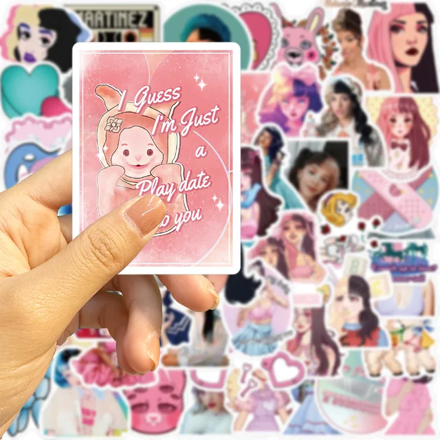 10/30/50Pcs Melanie Martinez Singer Music Vintage Stickers Decorative DIY  Scrapbooking Skateboard Guitar Bicycle Helmet