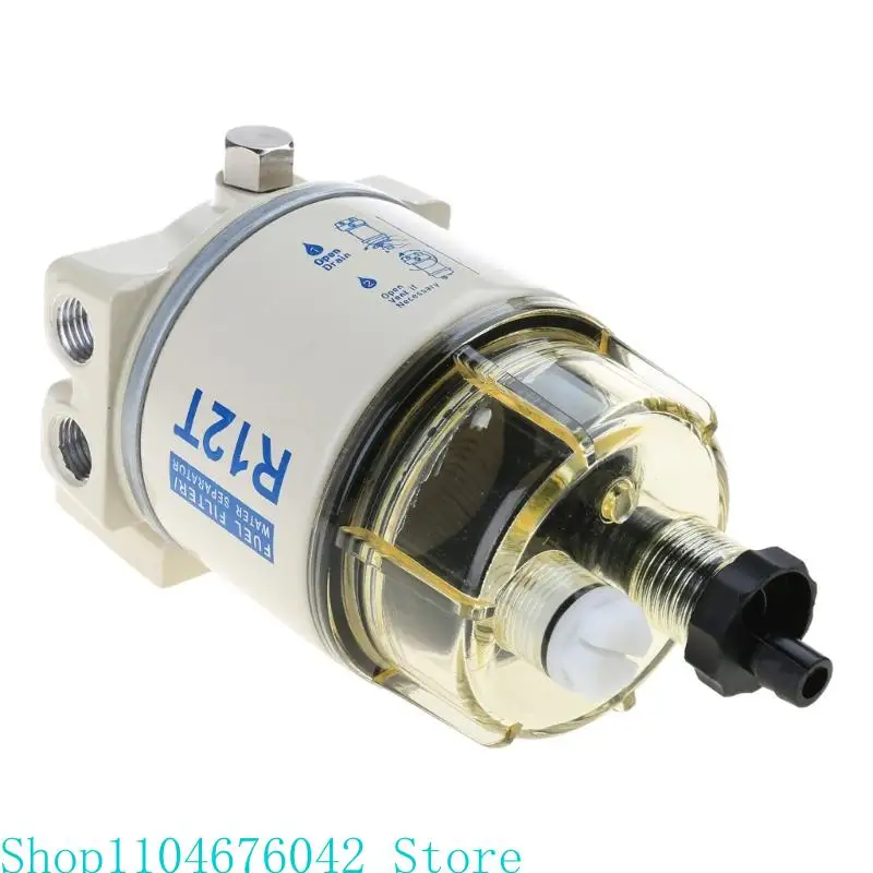 R12T Fuel/ Water Separator Filter Engine Marine SPIN-ON R12T Filter Replaces S3240 120AT NPT ZG1/4-19 Complete Assembly