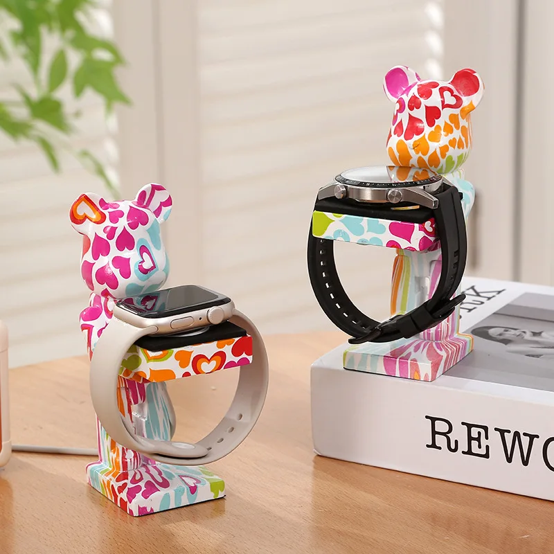 Resin Creative Watch Stand Personalized Storage Case Organizer Display Luxury Apple Watch Ultra Holder Stand Accessories Charger