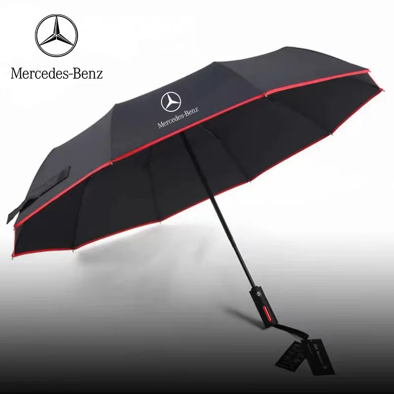 Car Automatic Folding Windproof Sunshade Umbrella For Mercedes-Benz C E S V A B R-Class GLC SLK SL Vito GLE A45 C43 CLA GLA GLB