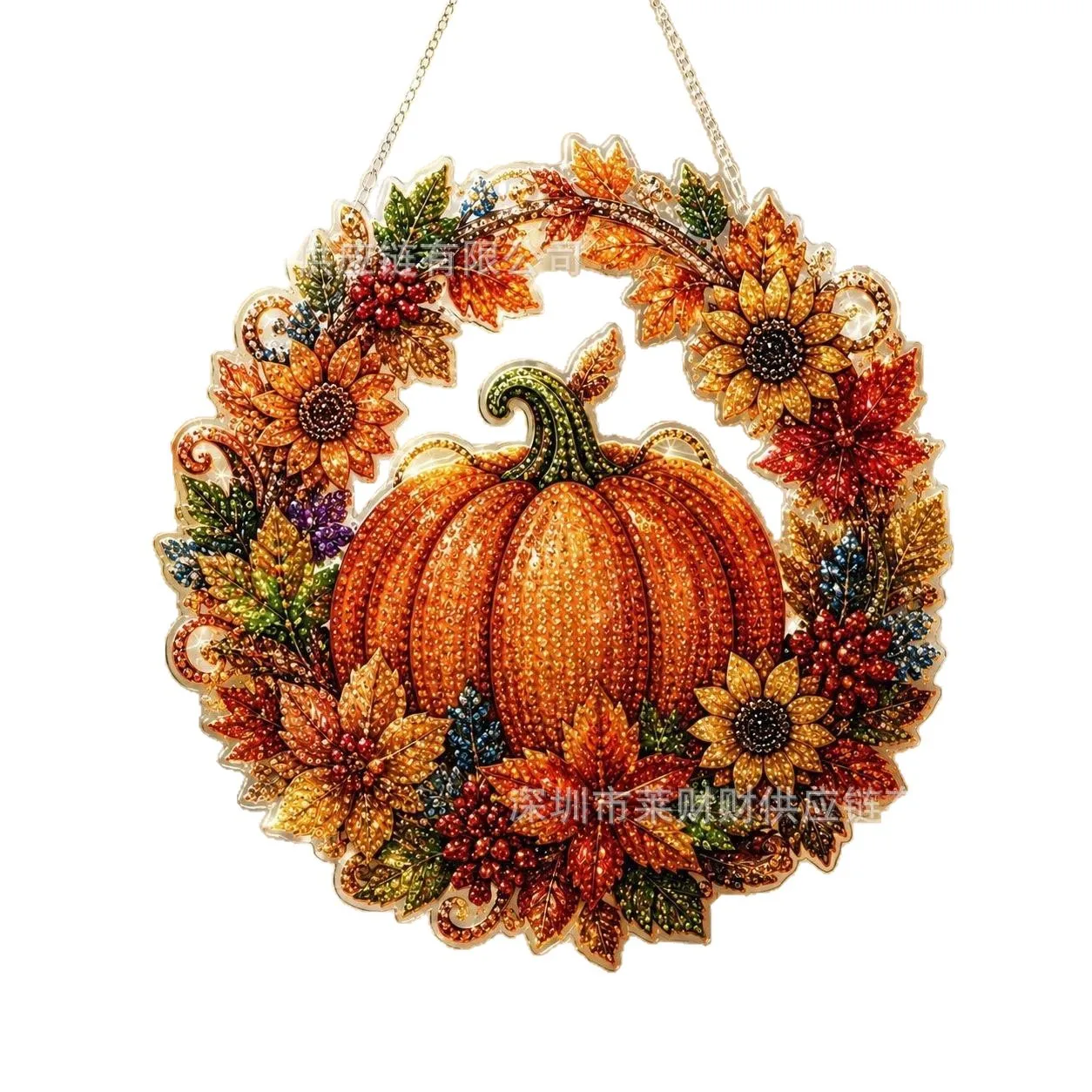 Autumn Pumpkin Acrylic Ornament 3