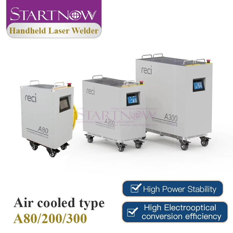 Startnow reci Air cooled Handheld laser welding machine with Storage Touch Screen A150 1500W Spot Welding or Continuous Welding 6