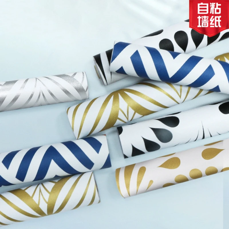 Removível Papel de Parede Auto-adesivo para Gavetas Moderno Stripe Peel And Stick Contato Geométrico Papel Decoração do Quarto
