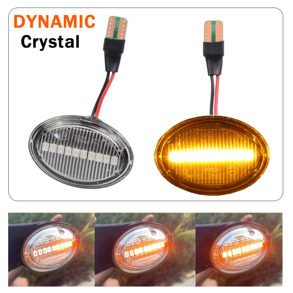 Dynamic LED Side Marker Turn Signal Light For Maserati GranCabrio  Granturismo Quattroporte Lancia Lybra Fiat 500 Ford KA Alfa 4C - AliExpress