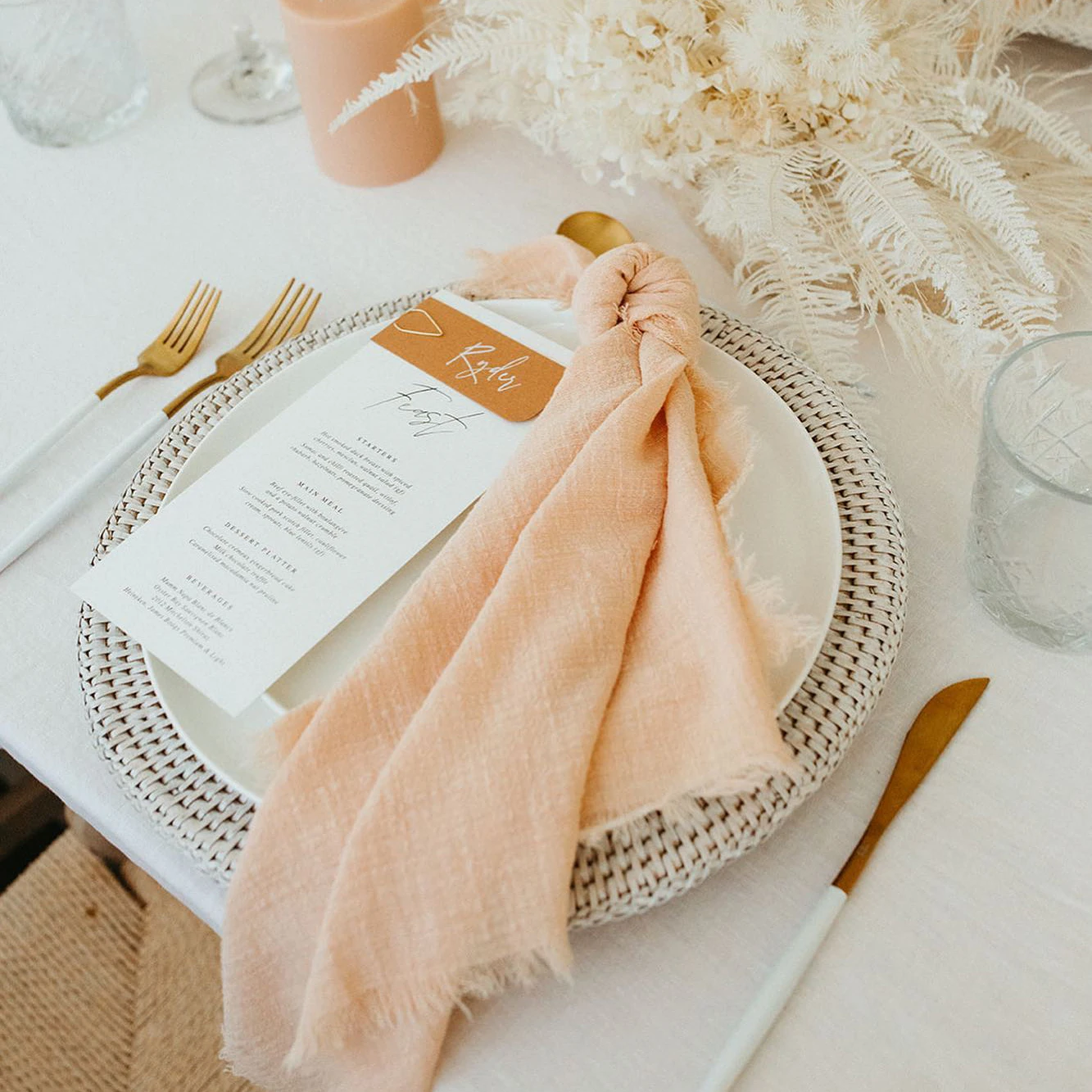 Cotton Napkins 24pcs 32x32cm Christmas Wedding Party Decor