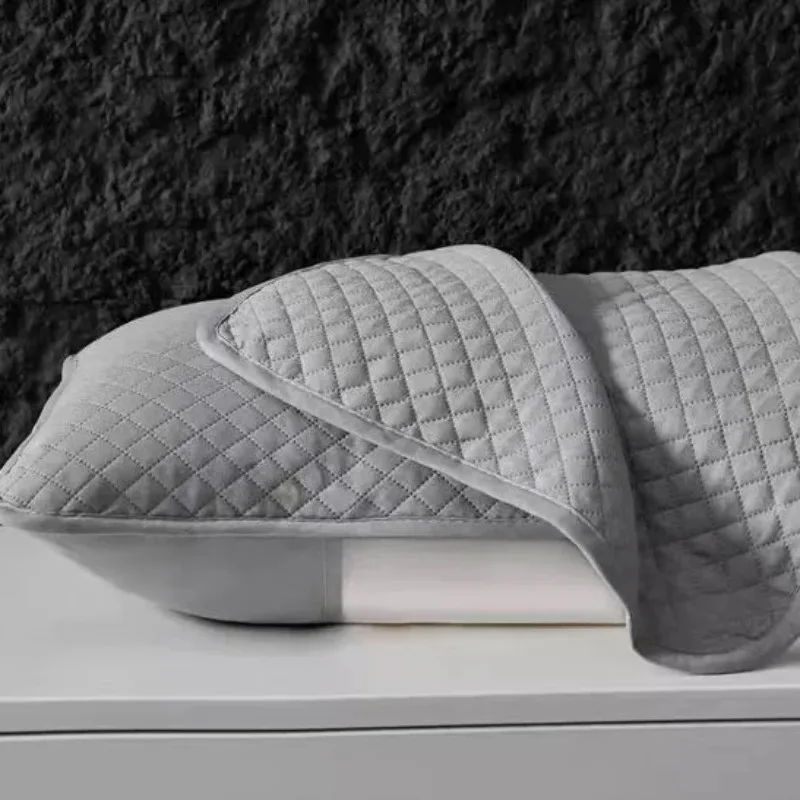 1-4PCS Cotton Pillow Case Protector Sweatproof Anti Mite Isolation Layer Oil Blocking Cover for Home Pillow Core Care 4