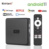 KINHANK G1 Android TV Box With Netflix 4K Ultra HD Google Certified Dolby Vision HDR10+  4G 32G WiFi6 Streaming Media Device 1