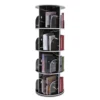 4 Tier Rotating Display Bookshelf with Strong Load-bearing Capacity for Bedroom Living Room 1