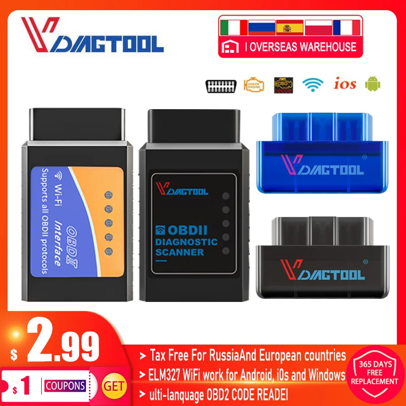 ELM327 V1.5 OBD2 сканер PIC18F25K80 BT/Wifi ELM 327 OBD Автомобильный диагностический инструмент для