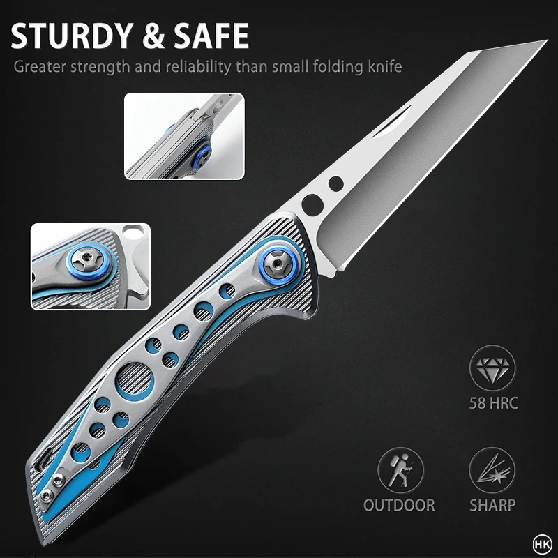 Durable Aluminum Folding Knife With Quick-Open Feature For Easy Adventures