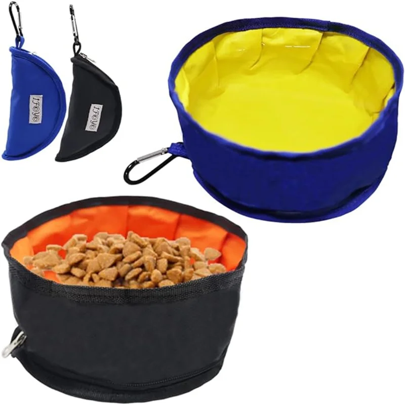 Collapsible Portable Pet Water Food Feeder Bowl