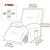 Elastic Non   Slip Recliner Chair Cover  Stretch Spandex  Ideal for Living Room Armchairs 5