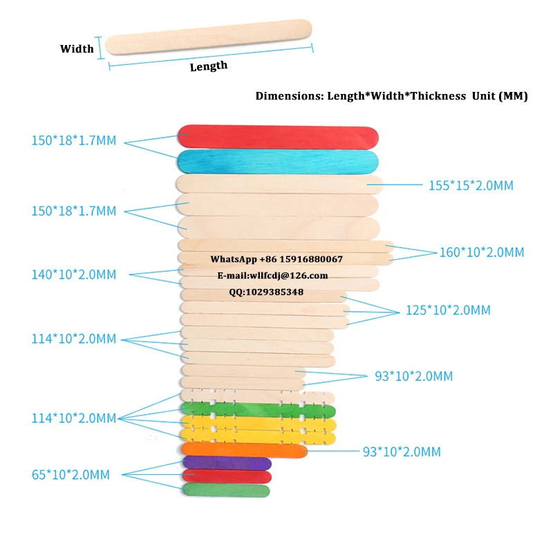 Wooden Ice Cream Sticks 50PCS for Coffee Tea DIY Jewely Making UV Resin Tools ice cream sticks