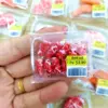 New Dollhouse Miniature Supermarket food simulation beefsteak salmon Bacon  beef roll for Doll House Mini Kitchen Clay food 3